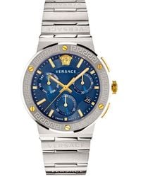 Versace - Vez900221 Greca Logo Chrono Luxury Watch - Lyst
