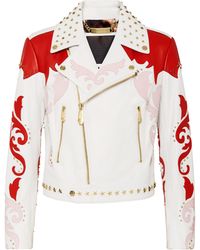 Philipp Plein - Leren Motorrijder - Lyst