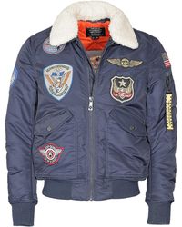 top gun - Bomberjack Tg23005 Met Imitatiebontkraag - Lyst
