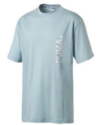 PUMA - Epoch S Tee Graphic Logo T-shirt Casual Top 577996 24 Blue - Lyst