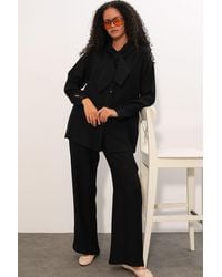 Bigdart - Textured Shirt And Wide-Leg Trouser Set - Lyst