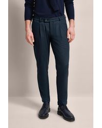 Bugatti - Herren Geplooide Broek Met Moderne Snit - Lyst