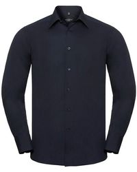 Russell - Collection Polycotton Easy-Care Long-Sleeved Formal Shirt (French) - Lyst