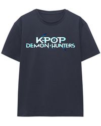 K-Pop Demon Hunters - Ladies Colour Logo T-Shirt (Deep) - Lyst