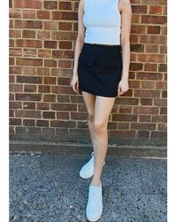 Gini London - Bow Pocket Detail Micro Mini Skirt - Lyst