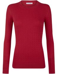 Felix Hardy - Pullover Zopfmuster Pullover Mit Rundhals - Lyst