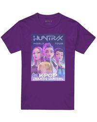 K-Pop Demon Hunters - Adult World Tour Huntr/X Poster T-Shirt - Lyst