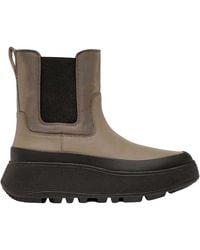 Fitflop - Stiefeletten Für Damen, Wasserbeständig, Flach Geformter Absatz - Lyst