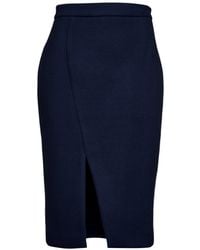 Conquista - Faux Mouflon Pencil Skirt - Lyst