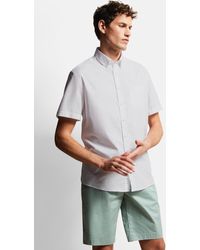 Bugatti - Herren Shirt Met Fijne Structuur - Lyst
