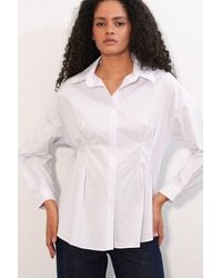 Bigdart - Fitted Poplin Shirt With Button Front - Lyst