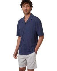 Threadbare - Herenoverhemd Van Selkirk Met Relaxte Pasvorm (Denim) - Lyst