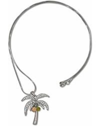 Steuer - Modeschmuck Anhänger Mit Kette Palmenanhänger An Kette - Lyst