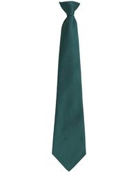 PREMIER - Adult Colours Fashion Plain Clip-On Tie (Bottle) - Lyst