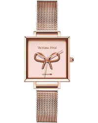 Victoria Hyde London - Watch Maida Vale Bow Edged, Rosegold - Lyst