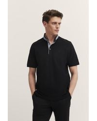 Bugatti - Herren Polo Met Opstaande Kraag - Lyst