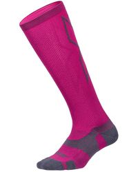 2XU - Light Cushion Full Hot/ Length Socks Nylon - Lyst