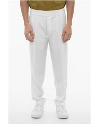 Neil Barrett - Slim Fit Hose Mit Doppelter Bundfalte Und Elastischem Bund - Lyst