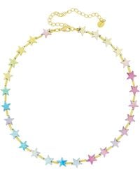 Fashionbox - Kette Mit Sternen Mehrfarbig - Lyst