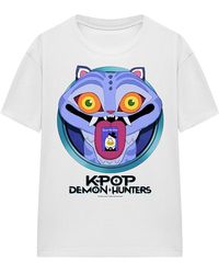 K-Pop Demon Hunters - Ladies Save The Date Derpy Tiger Cartoon T-Shirt - Lyst