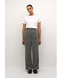 Kaffe - Pants Suiting Regular Fit Grey Melange - Lyst