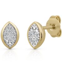 Orolino - Ohrringe 585 Mit 3 Brillanten Zus. 0,02Ct - Lyst