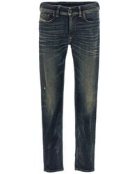 DIESEL - 1979 Sleenker Dark Denim Jeans Cotton - Lyst
