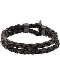 Steuer - Modeschmuck Armband Kunstleder Geflochten - Lyst
