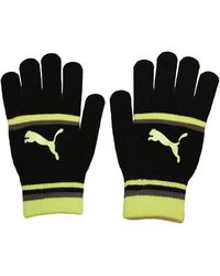 PUMA - Gestreepte Handschoenen /Hi-Vis Geel) - Lyst