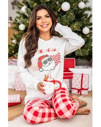 Azura Exchange - Gemütliches Weihnachts-Pyjama-Set - Lyst