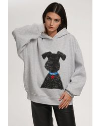 Hiccup - Oversized Printed Hooded Sweatshirt - Lyst