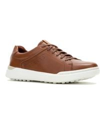 Hush Puppies - Wes Leather Cognac Trainers - Lyst