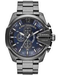 DIESEL - Dz4329 Mega Chief Chronograph Dial Gunmetal Ion-Plated Watch - Lyst
