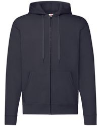 Fruit Of The Loom - Classic Zipped Hoodie (Deep) - Lyst