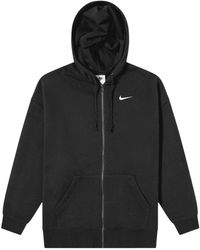 Nike - Essentials Oversized Full Zip Hoodie Cotton - Lyst