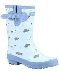 Cotswold - Ladies Farmyard Sheep Mid Calf Wellington Boots - Lyst