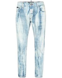 Philipp Plein - Denim Skinny Fit Trousers - Lyst