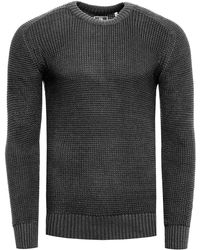 Rusty Neal - Chunky Slim Fit Trui Met Ronde Hals - Lyst