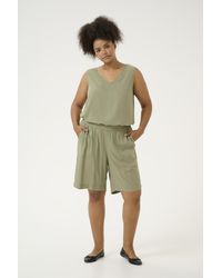 Kaffe - Short Regular Fit Oil - Lyst