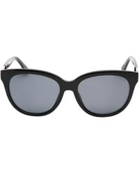 Guess - Smoke Gepolariseerde Lens Glanzende Zwarte Zonnebril - Lyst