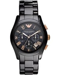 Emporio Armani - Ceramic Chronograph Watch Ar1410 - Lyst