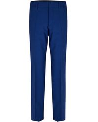 BOSS - H-Genius Effen Rechte Chino's (Marineblauw) - Lyst