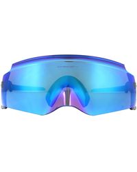 Oakley - Wrap Polished Prizm Sapphire Sunglasses - Lyst