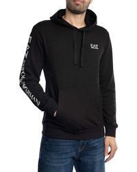 EA7 - Brust-Logo Pullover Hoodie - Lyst