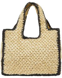 Usha - Handtasche Handtasche Frauen Weiß-Schwarz - Lyst