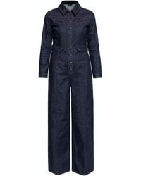 Queen Kerosin - Damen Western-Style Overall Denim - Lyst