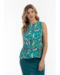 Usha - Top Chemisier Sans Manches - Lyst