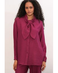 Bigdart - Textured Shirt And Wide-Leg Trouser Set - Lyst