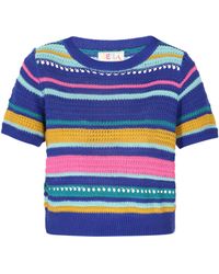 IZIA - Pullover Frauen Blau Mehrfarbig - Lyst