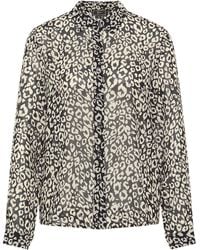 faina - Blouse Dames Zwart En Wit - Lyst